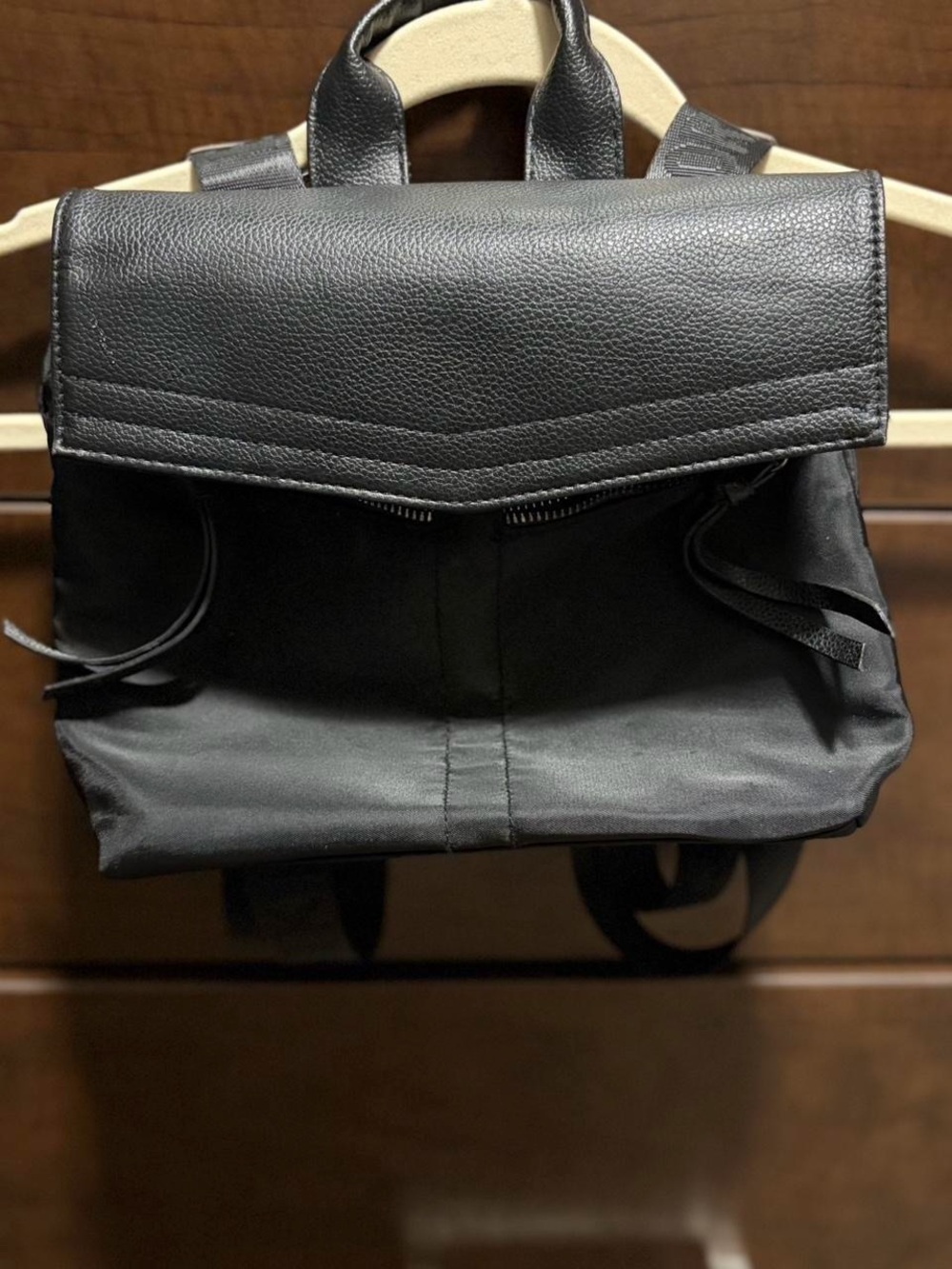 Botkier Black Mini Backpack with Leather Flap